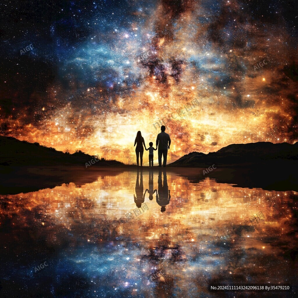 情侶看流星雨