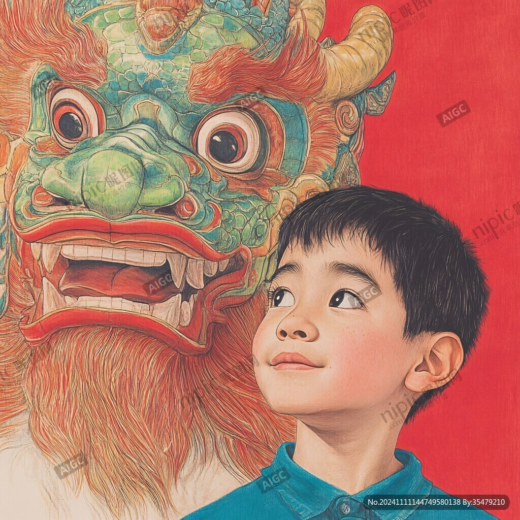 醒獅系列插畫