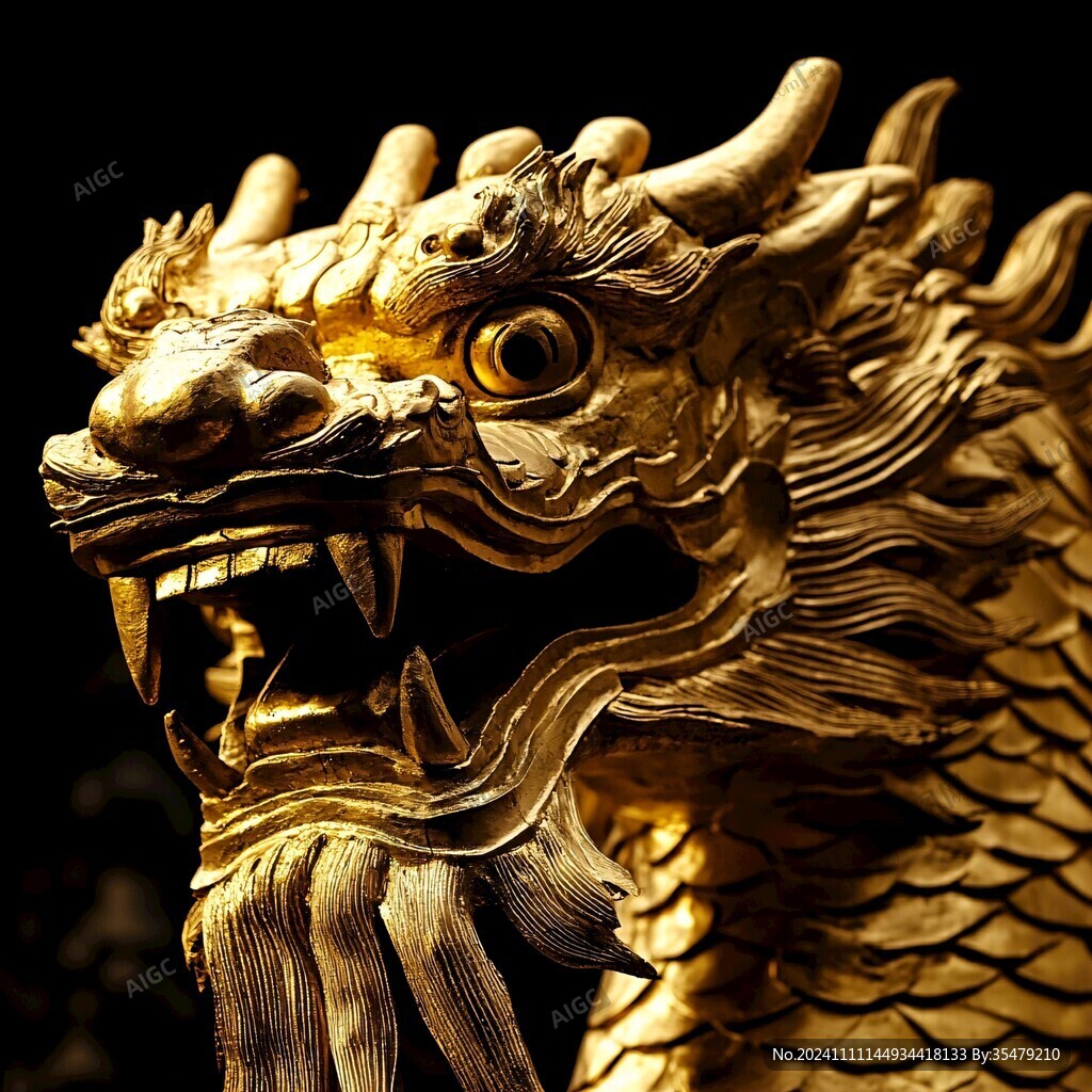 黃金龍擺件