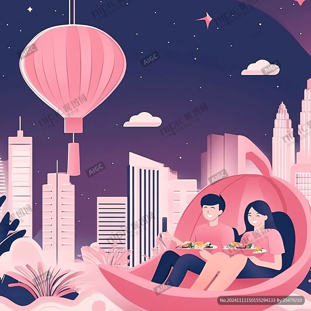 情人節運營插畫