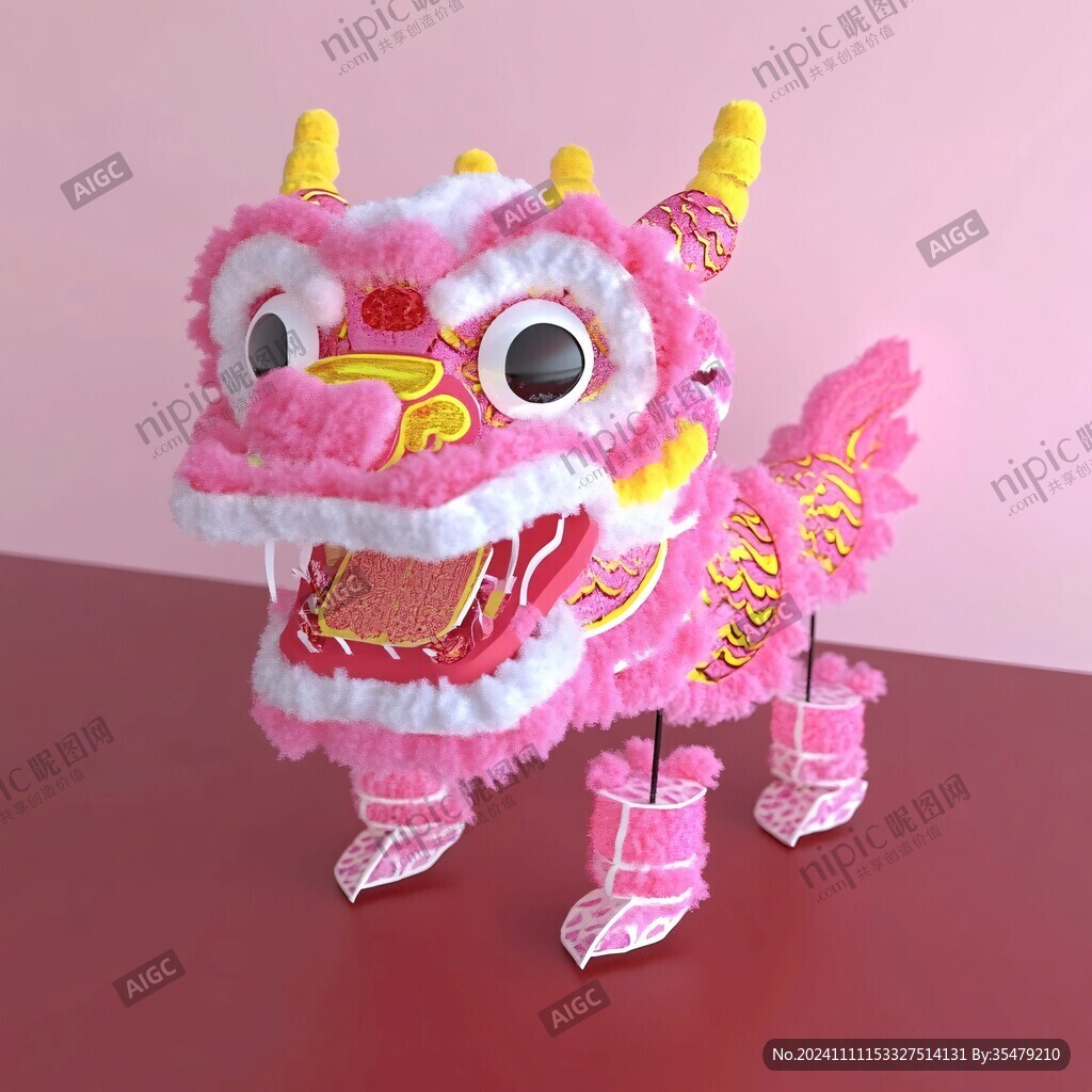 舞獅布玩具