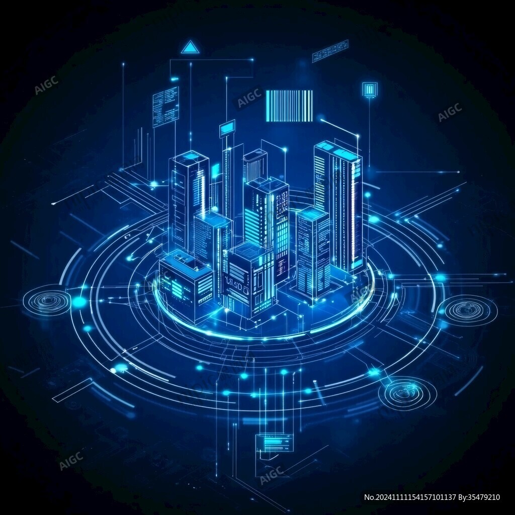 科技風智慧建筑