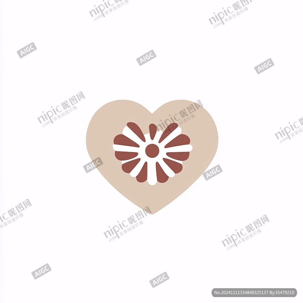 花朵心形logo