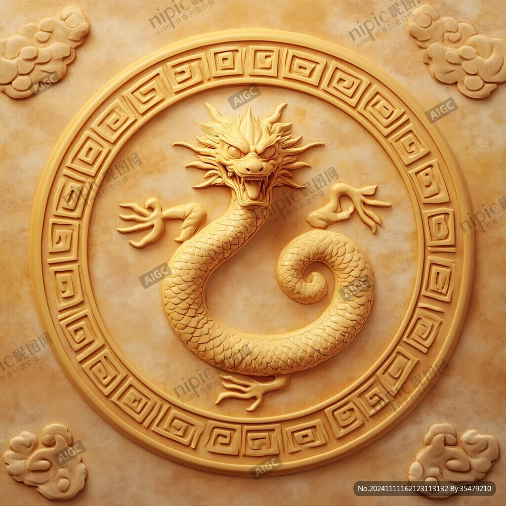 高清龍浮雕
