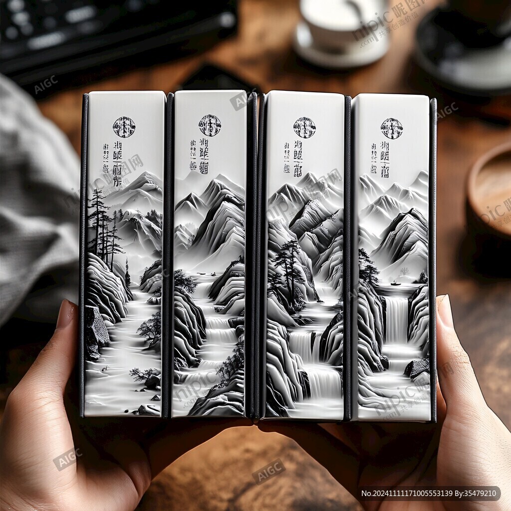 山水線條包裝