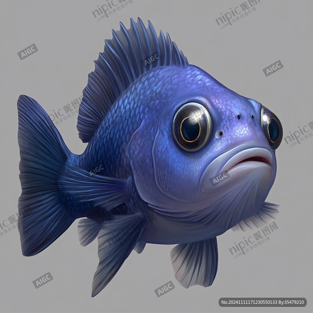 大頭魚素材