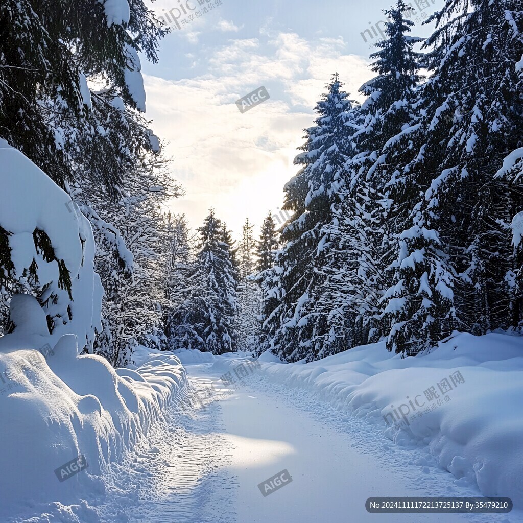 高清大畫(huà)幅冬天雪景