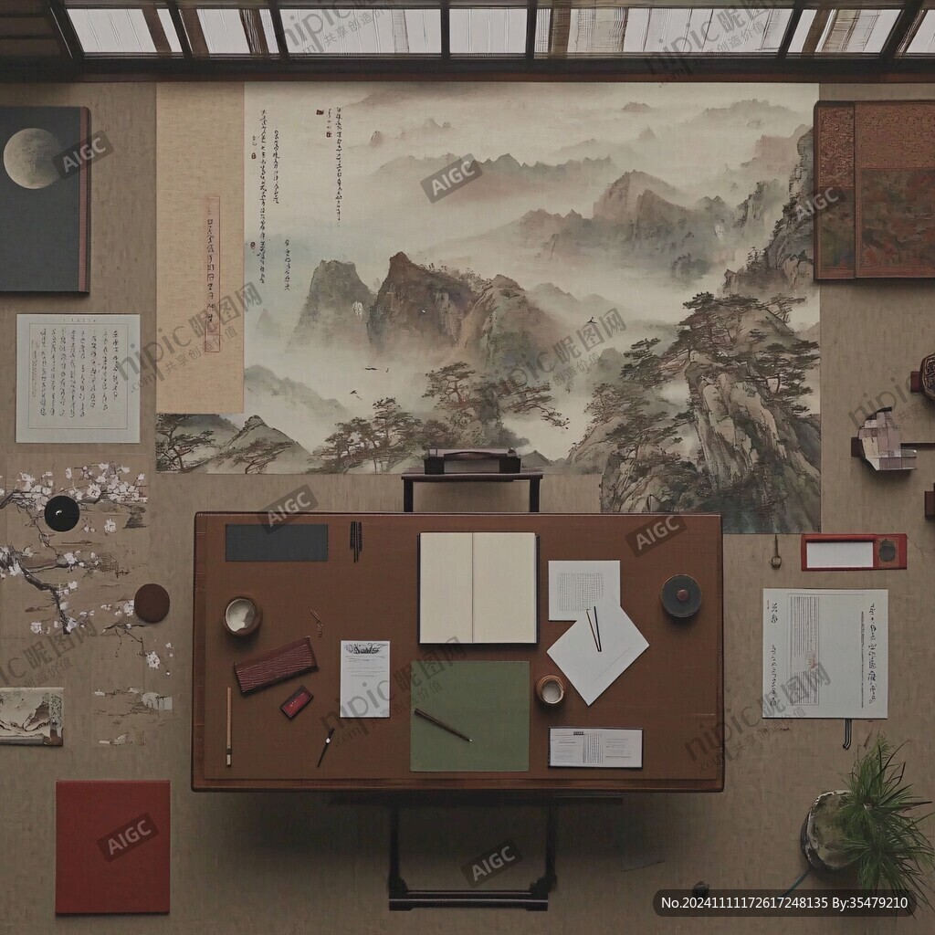 傳統(tǒng)書房場(chǎng)景
