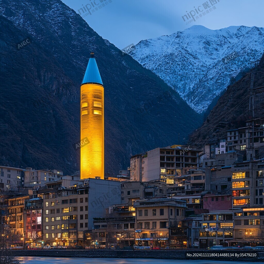 川西夜景