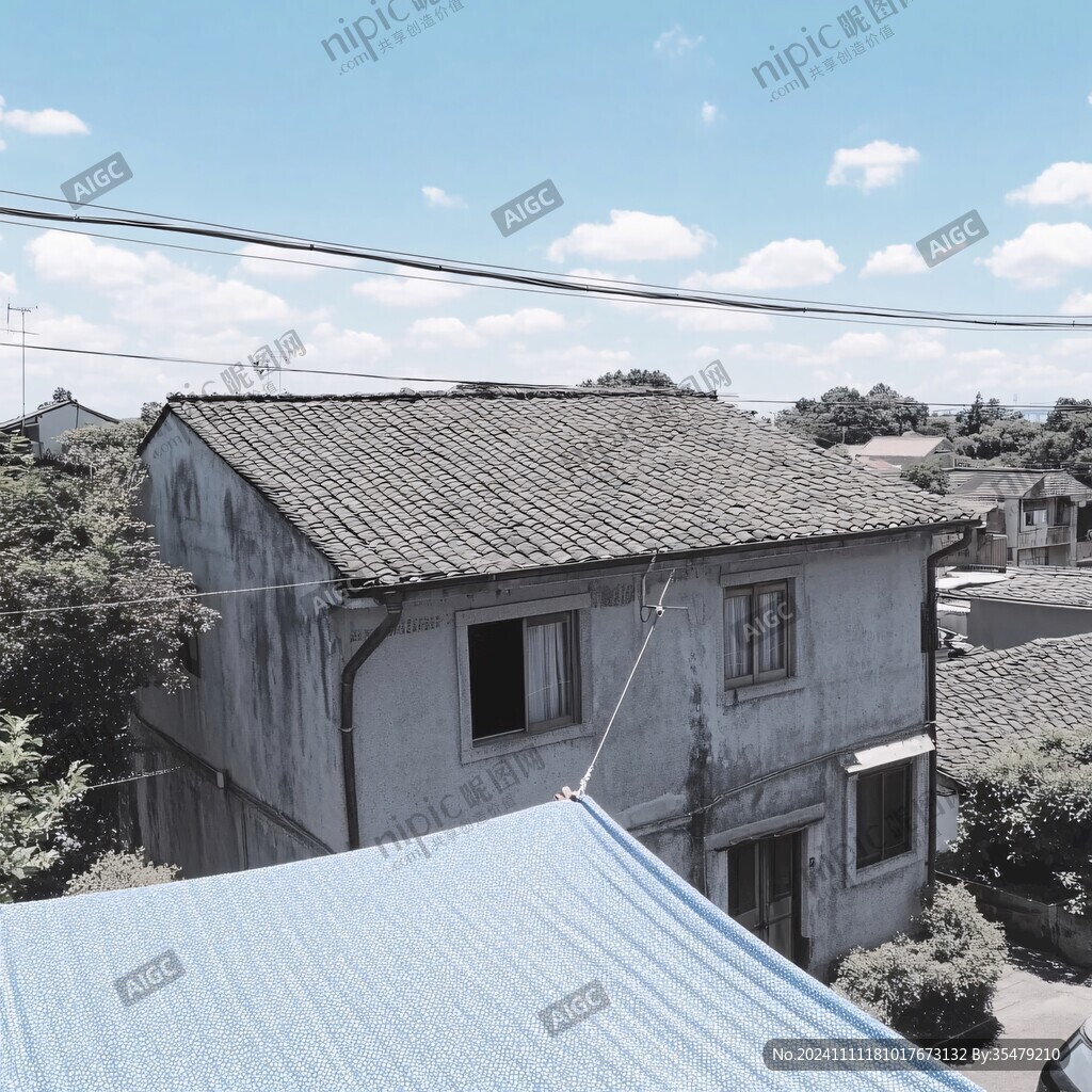 房頂一角