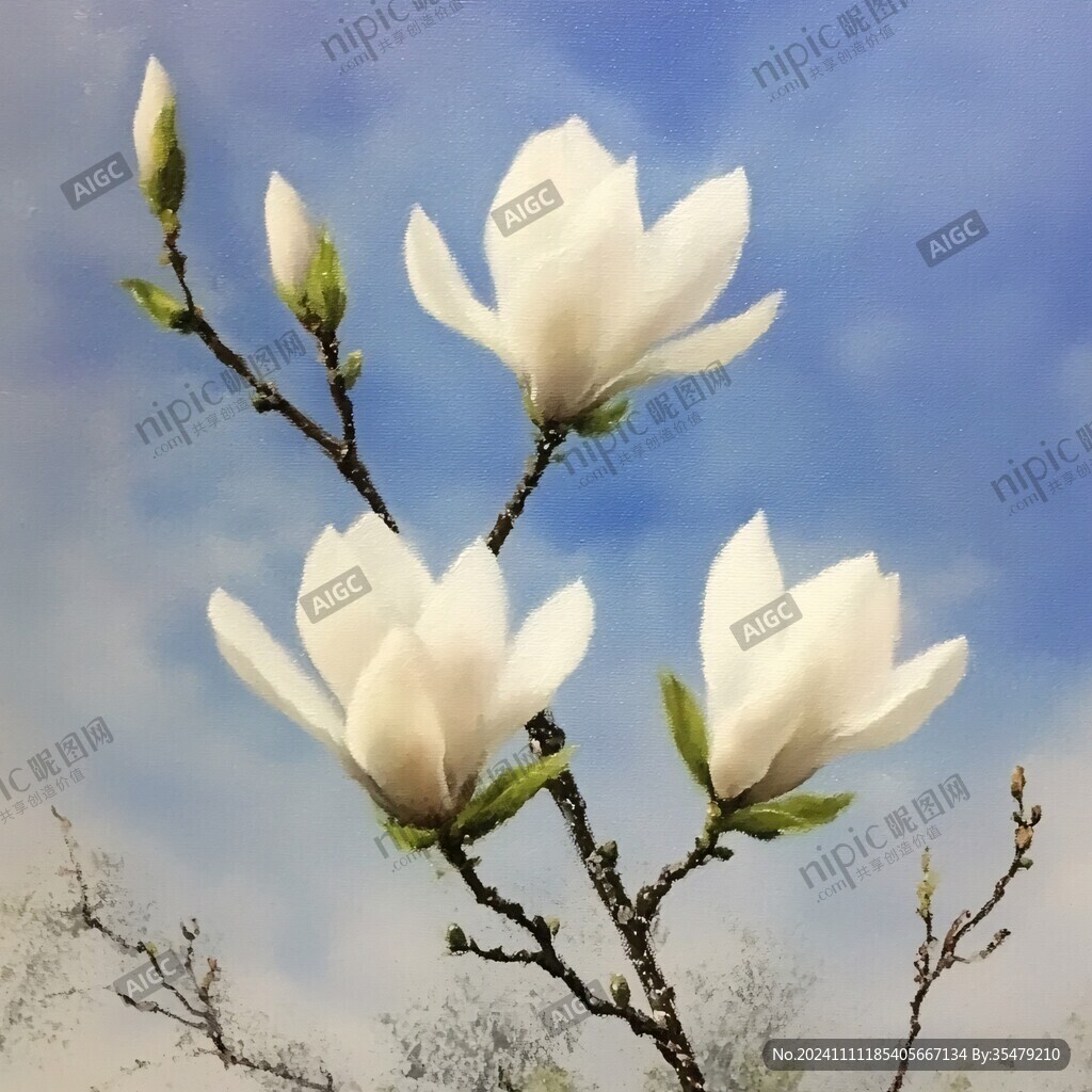 潔白綻放