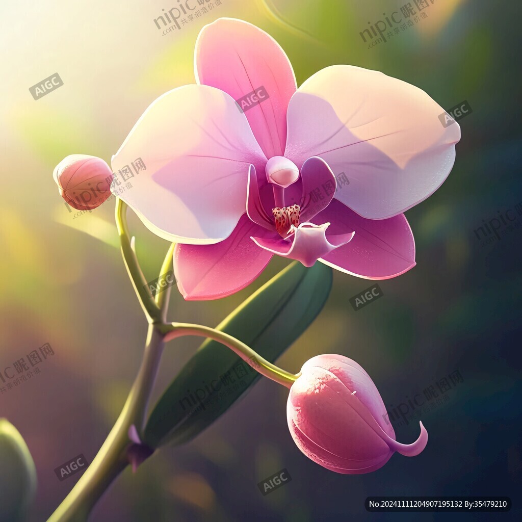 蝴蝶蘭插畫