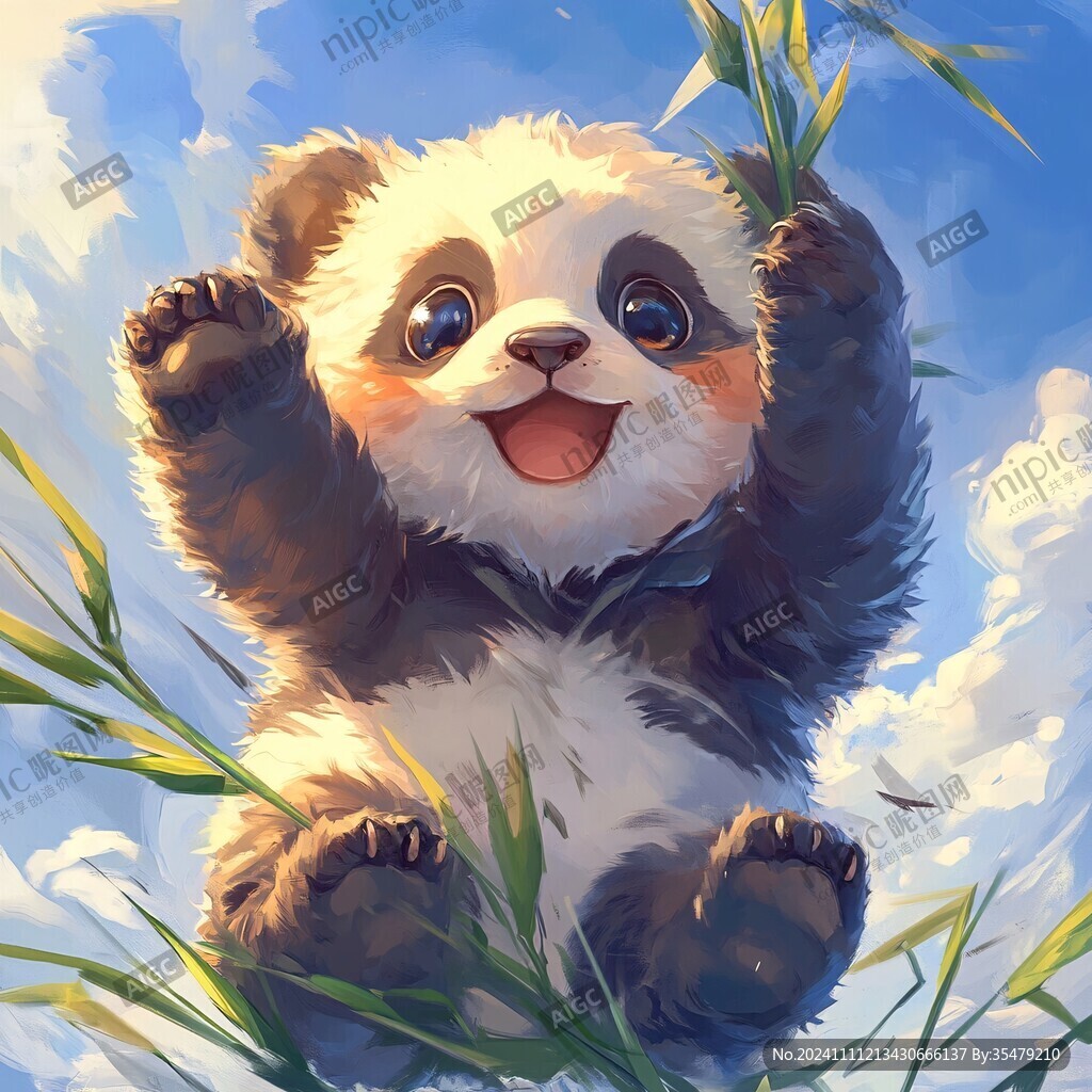 小熊貓插畫(huà)