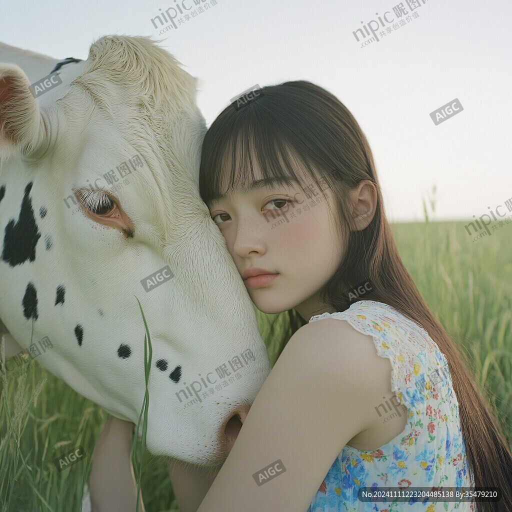 奶牛女孩頭像