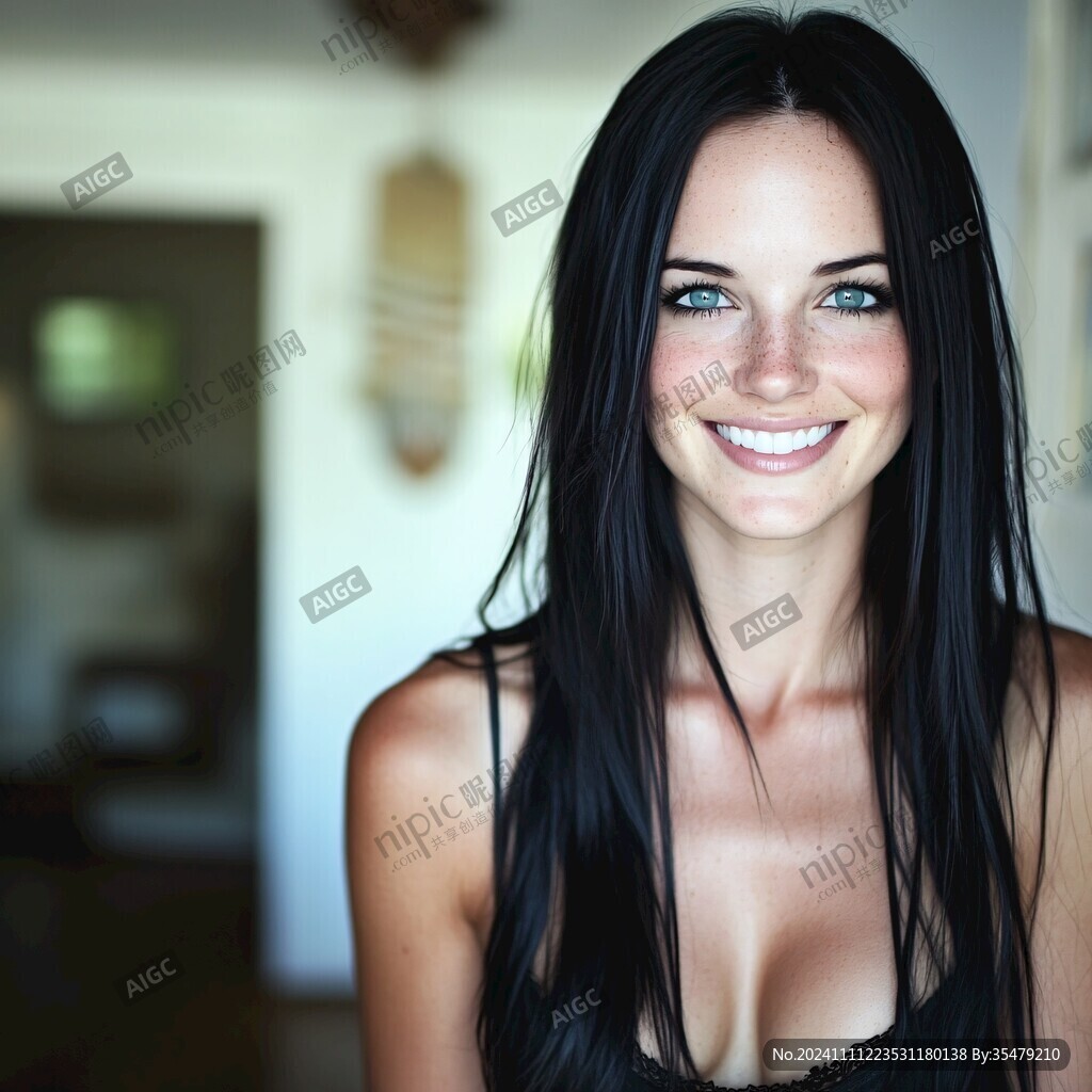 長直發美女