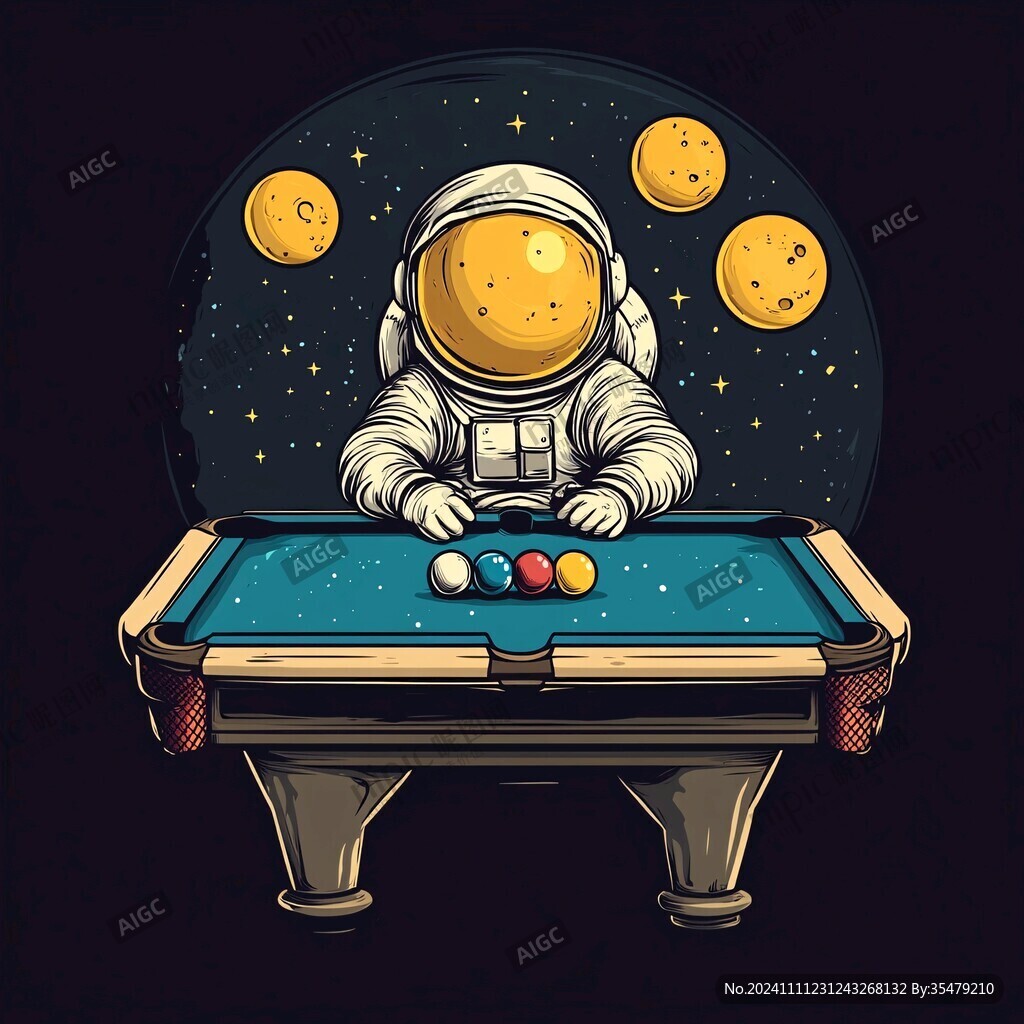 臺球掛畫臺球插畫