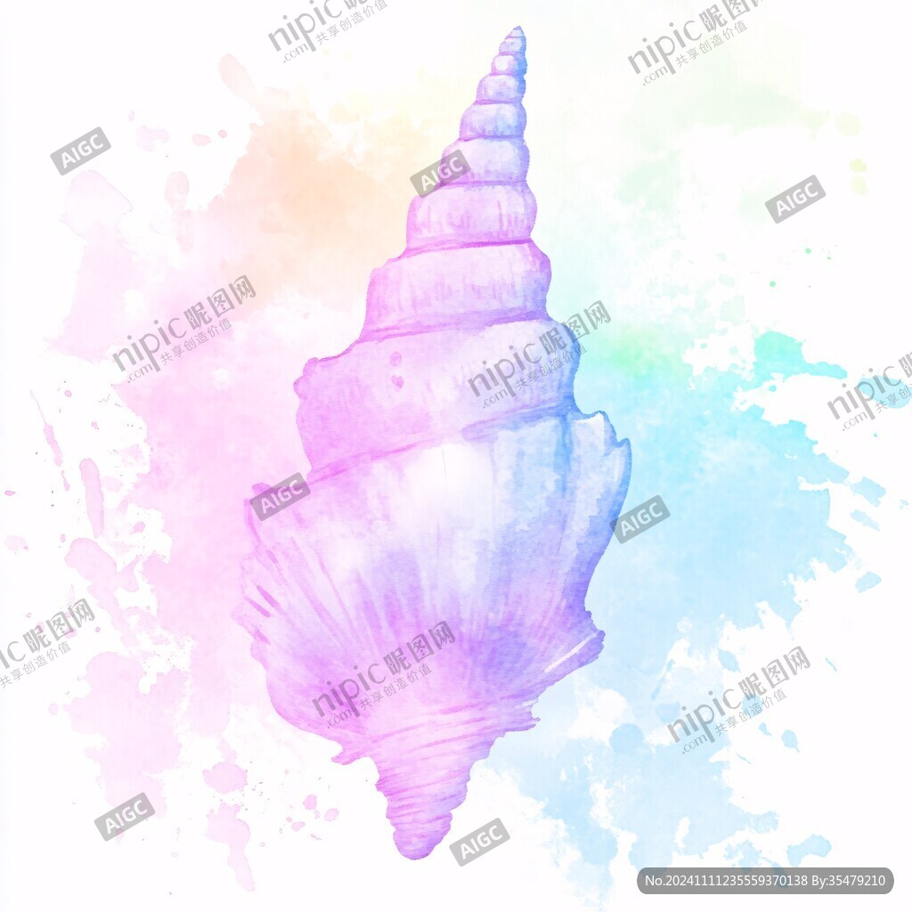 海螺插畫