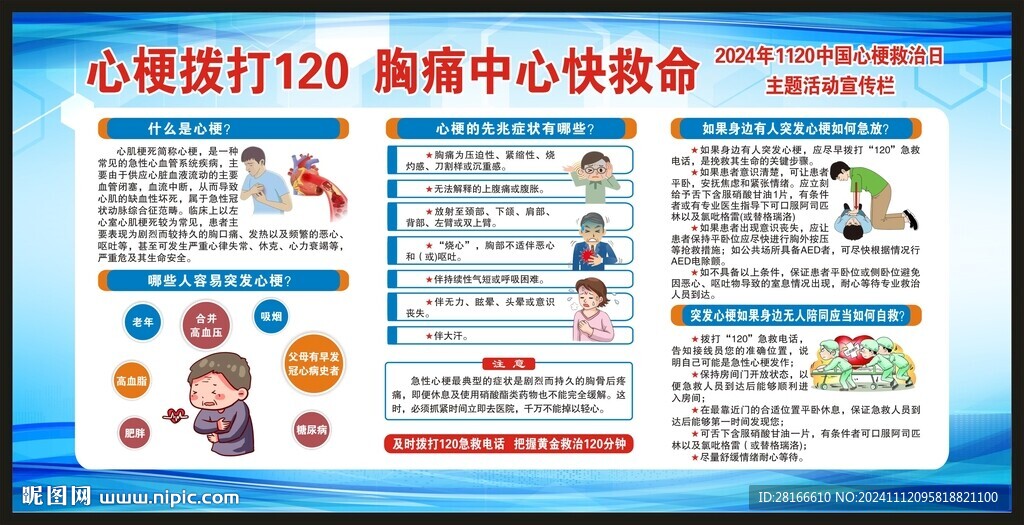 心梗救治日宣傳欄