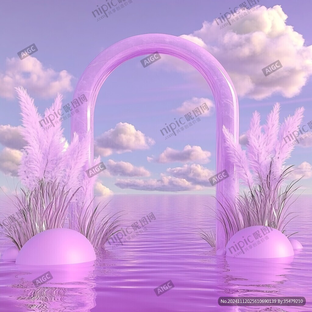 粉色超現(xiàn)實(shí)主義景觀