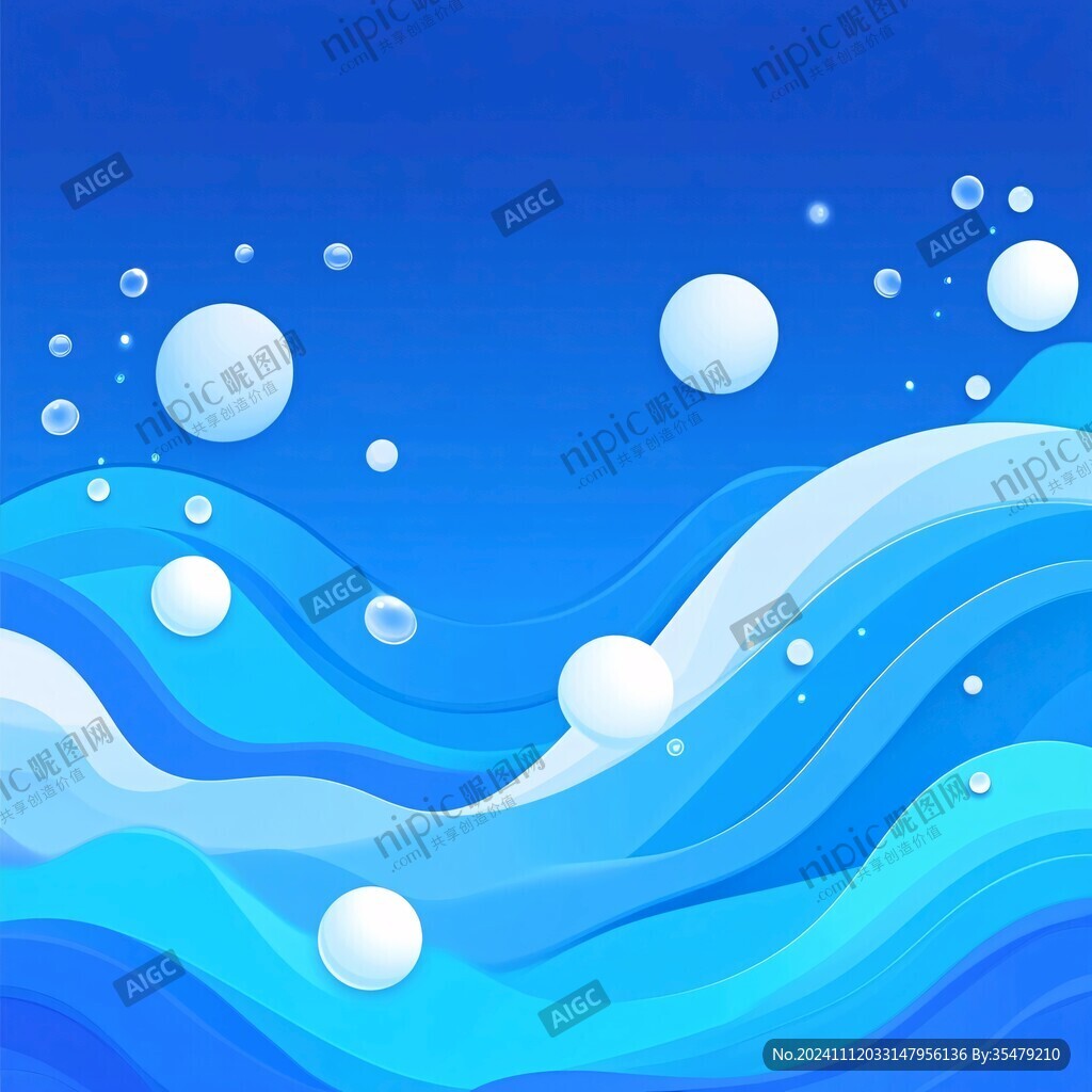 水波展板
