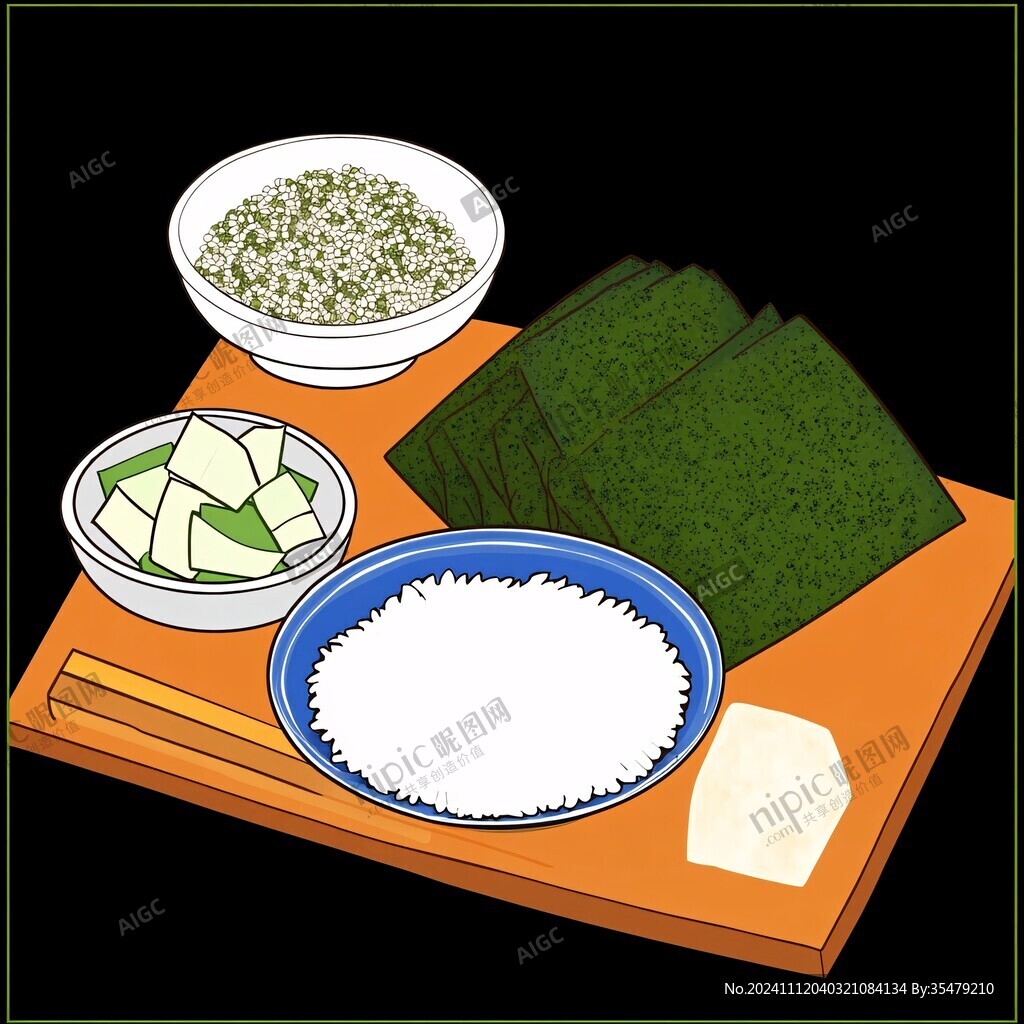 烏米飯插畫