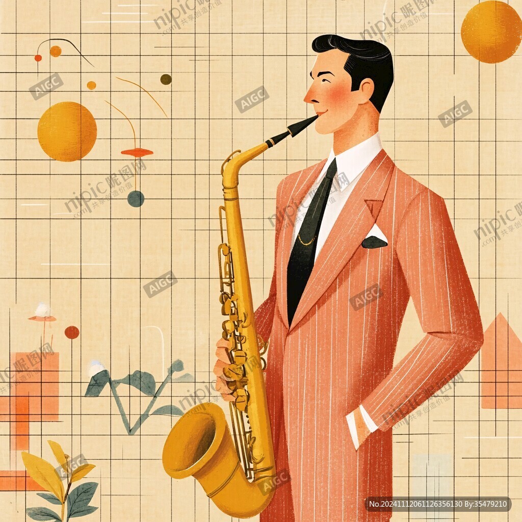 爵士插畫