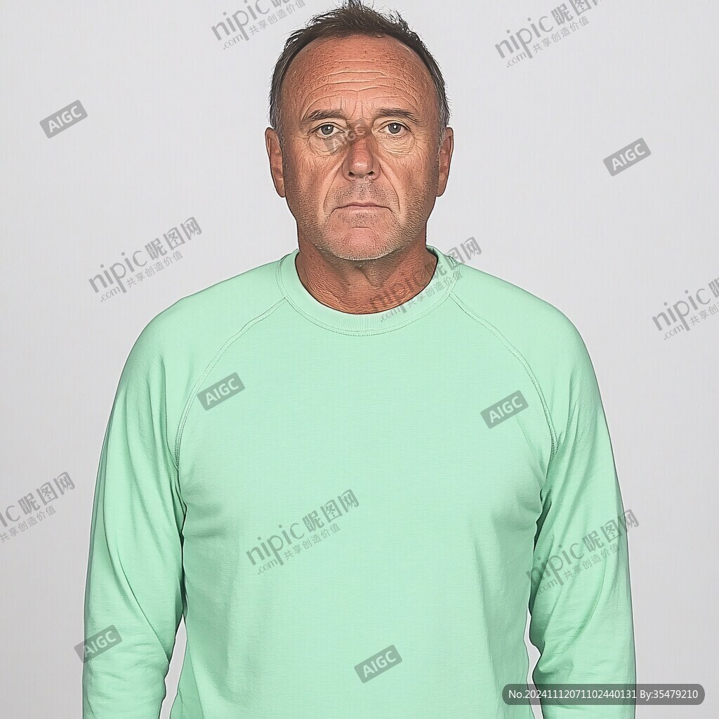 男裝圓領長袖t恤