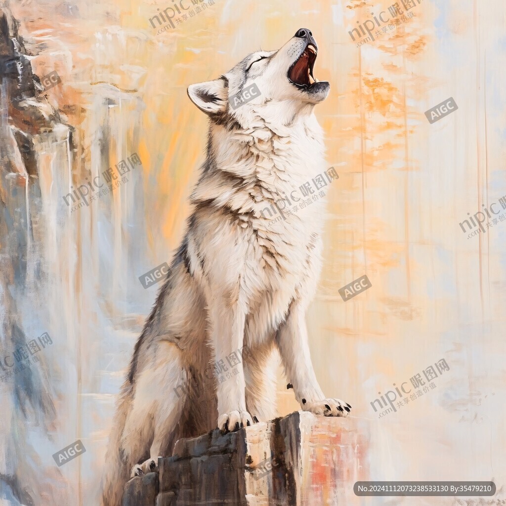 狼包裝插畫