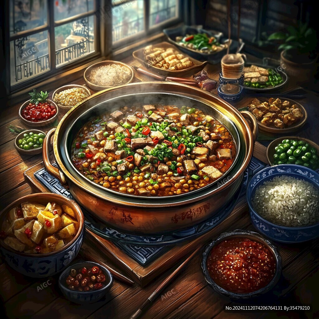 大鍋菜插畫