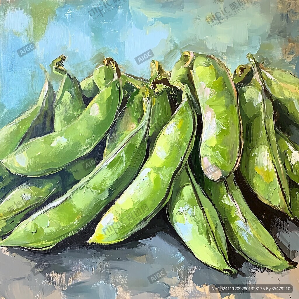 豆角插畫