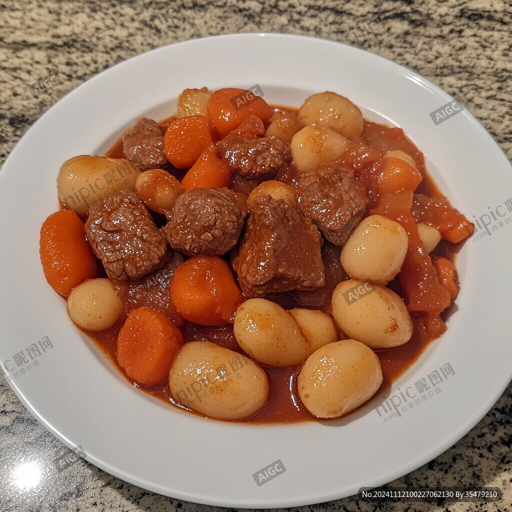 白果牛肉粒