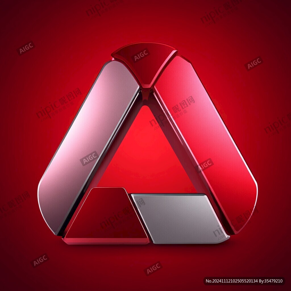 紅色三角形logo