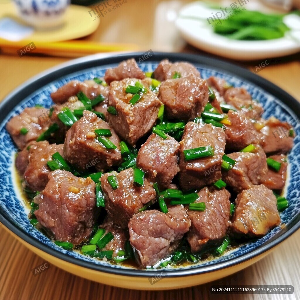 蒸牛肉粒