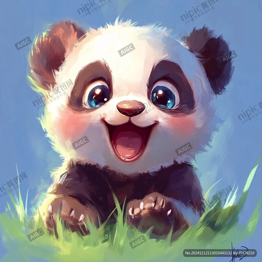 熊貓寶寶插畫