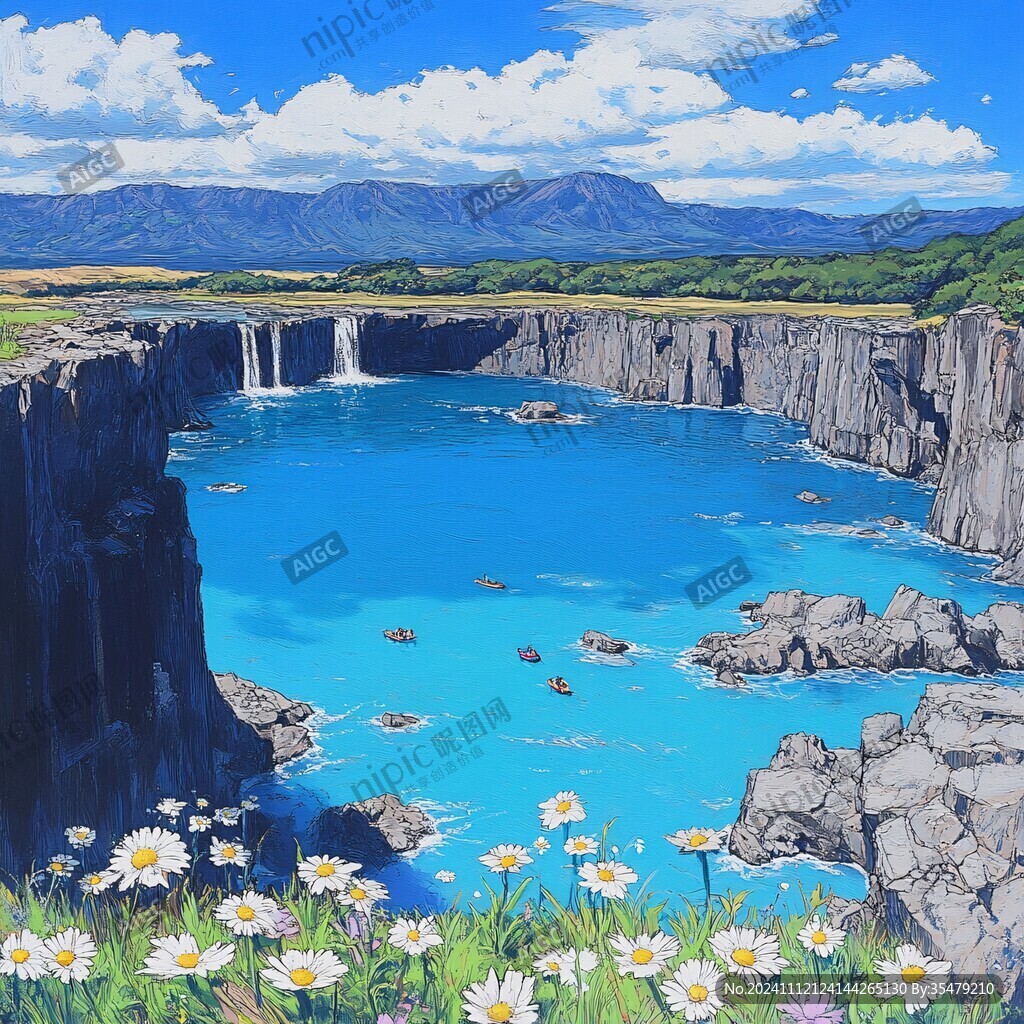 日系風景插畫