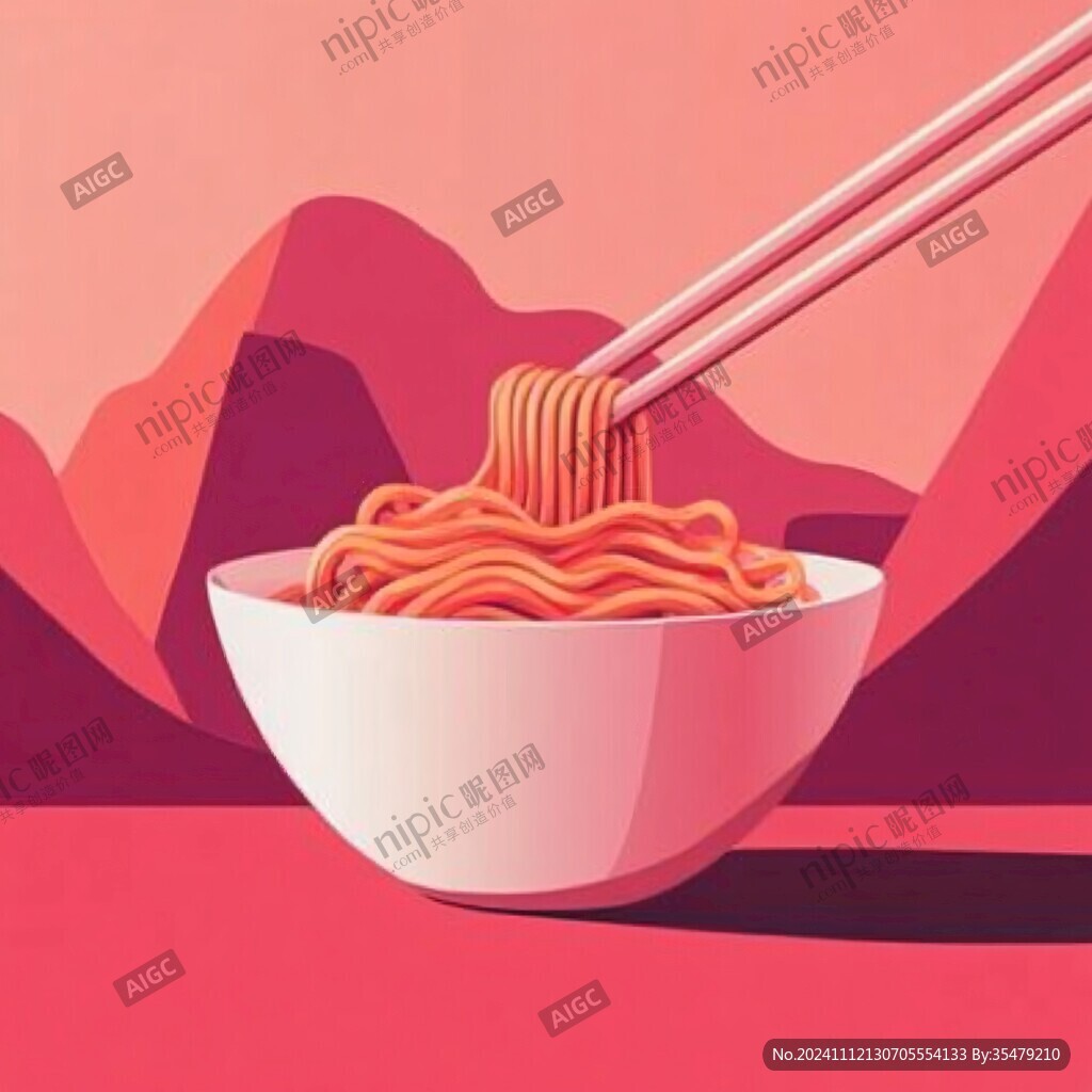 番茄面插畫