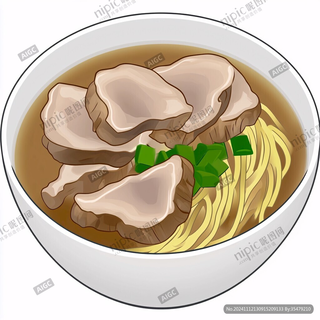 云吞面插畫