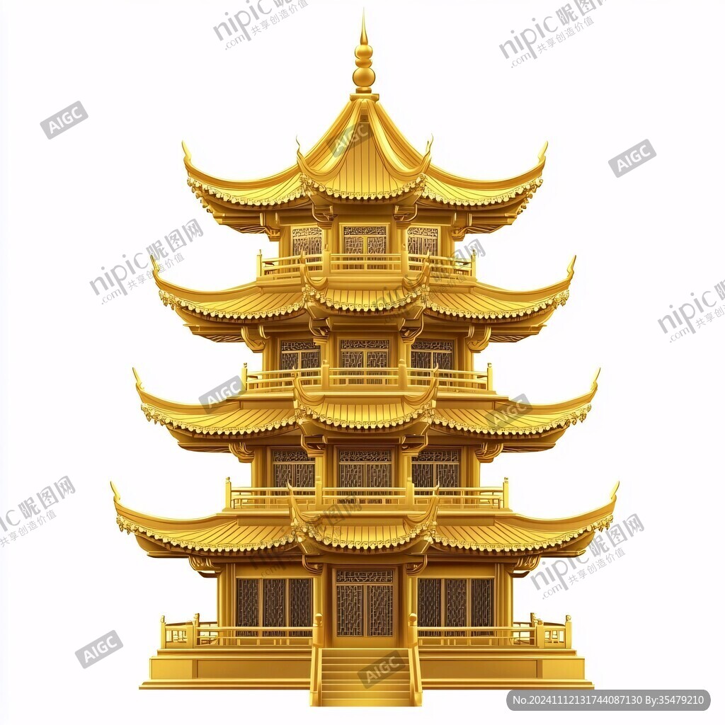 金線古建筑閣樓