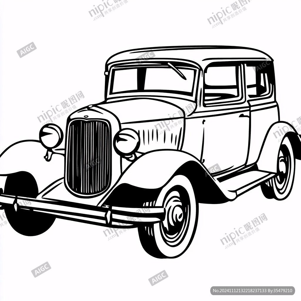 復古車插畫