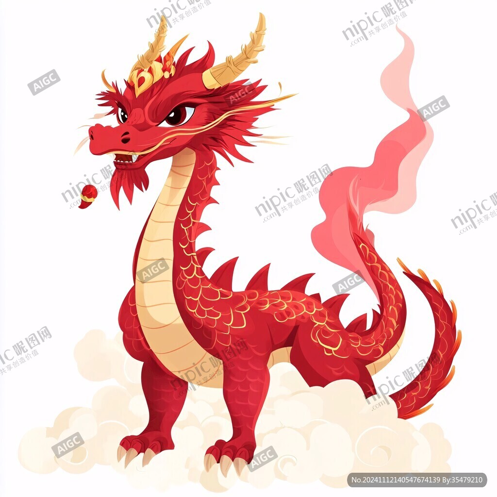 原創(chuàng)卡通中國龍