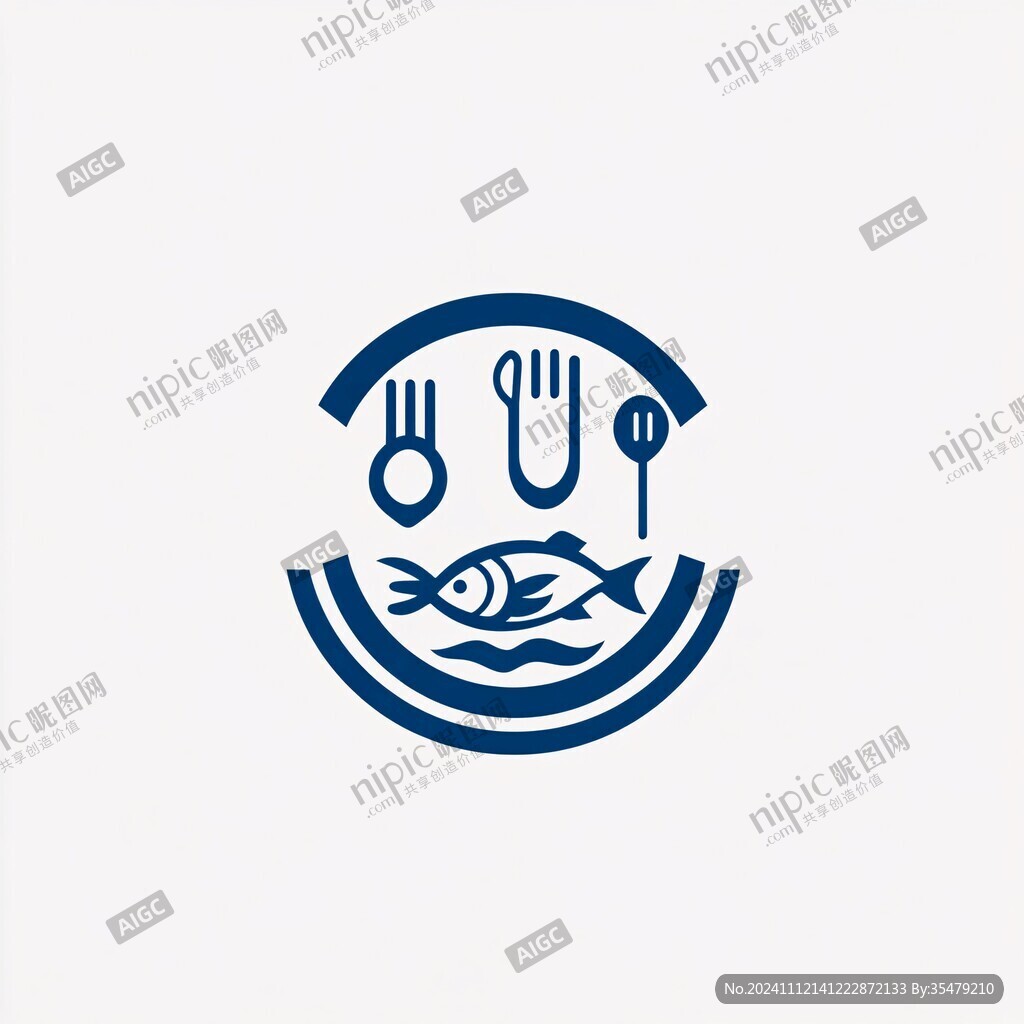 魚餐廳標志設計