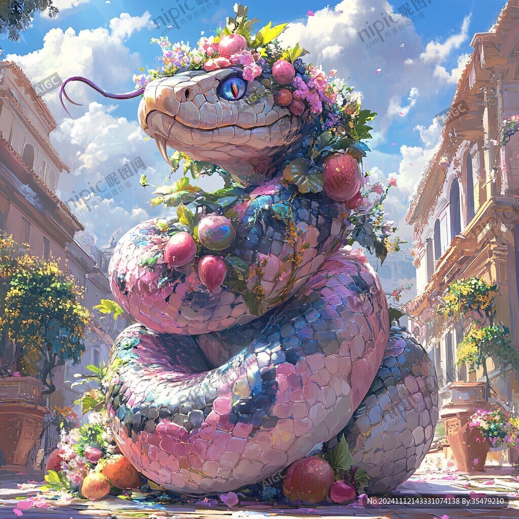 蛇年插畫合集