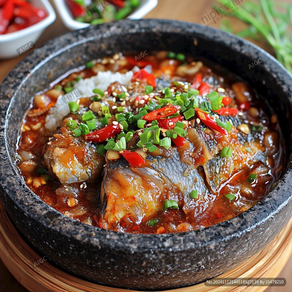 石鍋涼粉燒鯽魚
