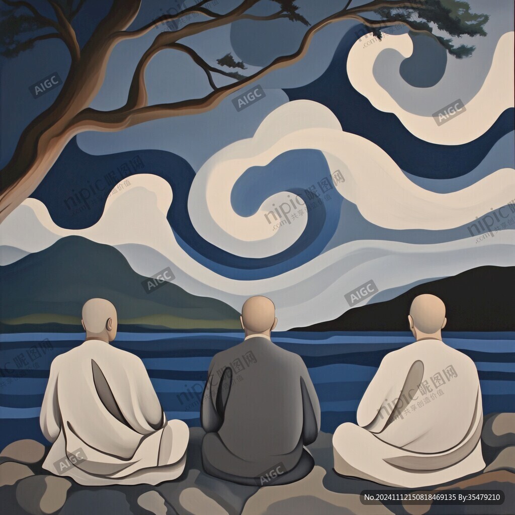 靜坐畫面