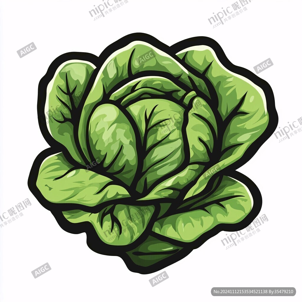 卷心菜插畫