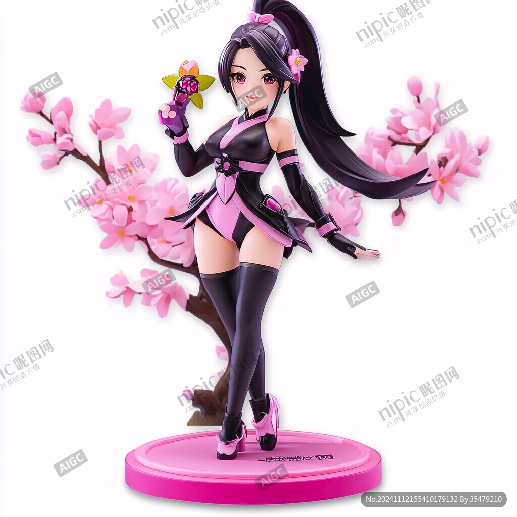 q版桃花少女