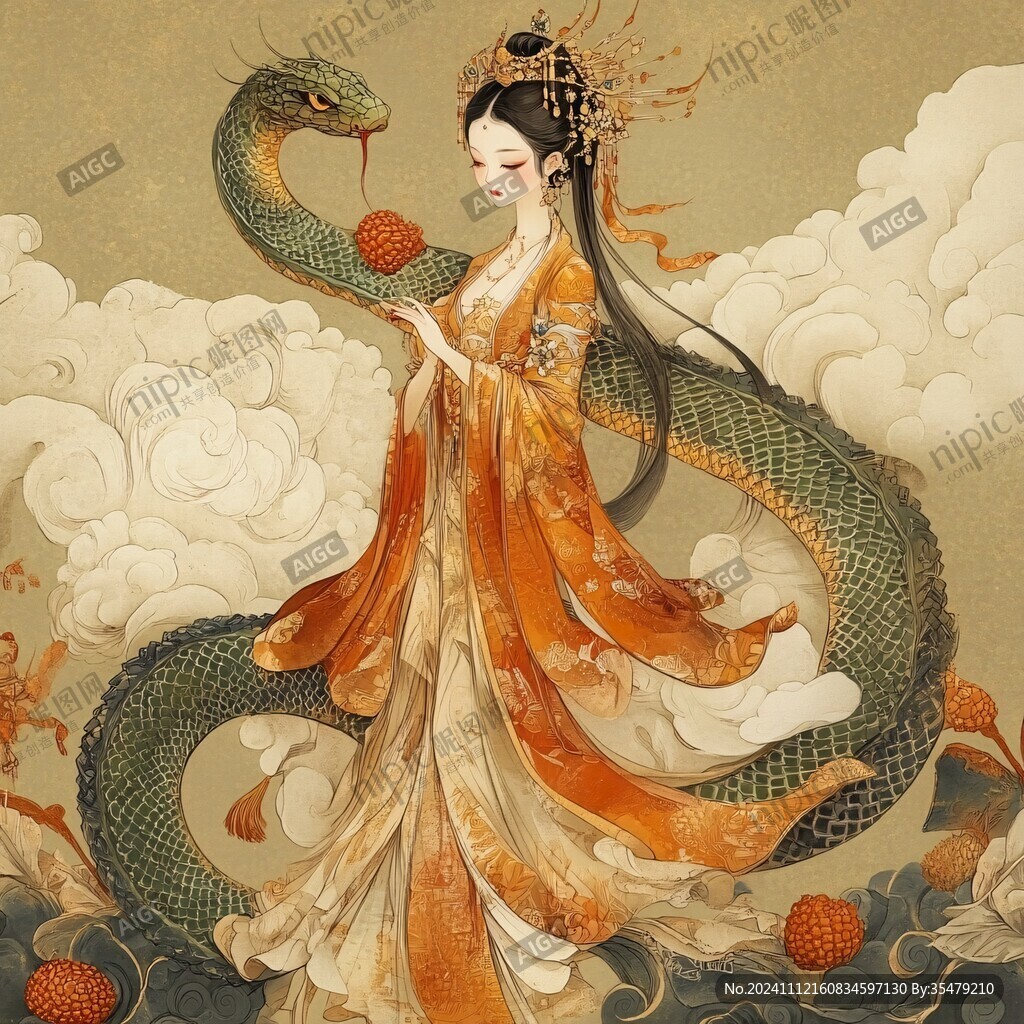 蛇女插畫