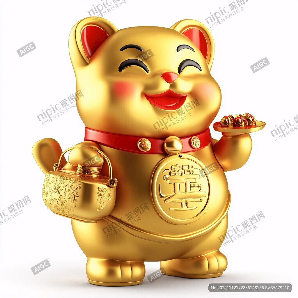 金色招財貓