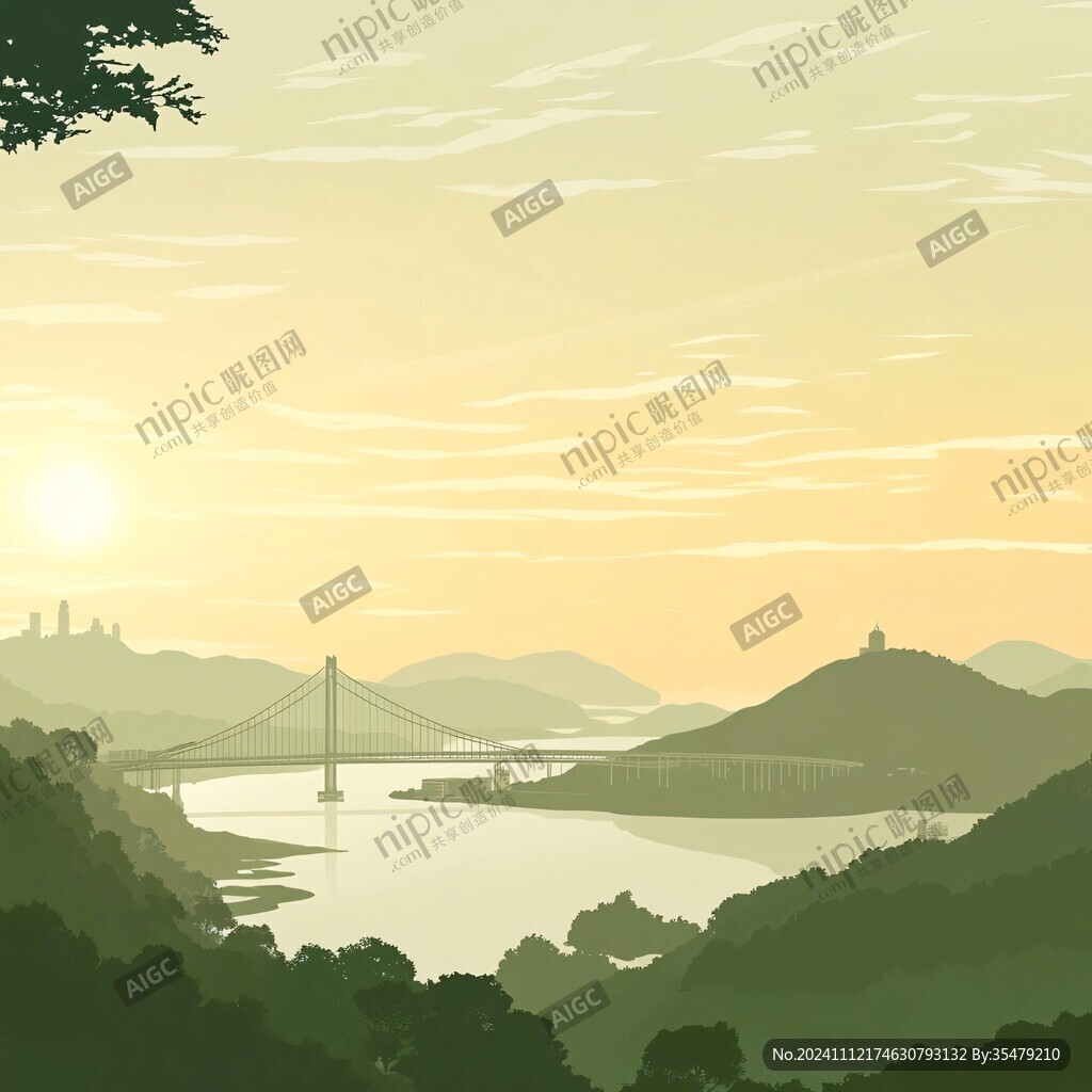舟岱大橋插畫