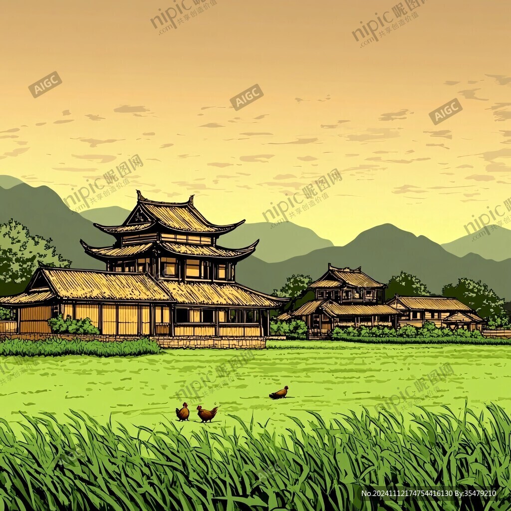 風(fēng)雨橋插畫